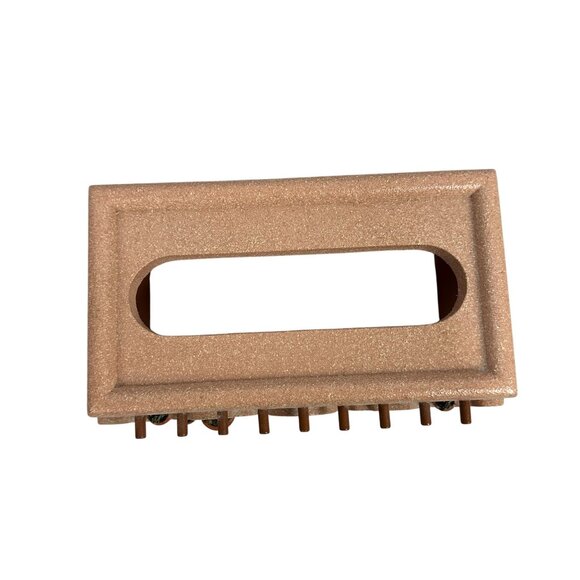 Handcrafted Southwest Style Wooden Tissue Box Cover Brown Las Cruces New Mexico - Picture 6 of 6